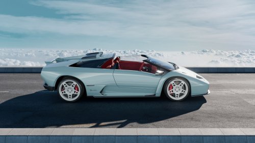 Wild Roofless Diablo Restomod Has A Gated Manual, Even If Its Renders Can’t Count Its Own Gears