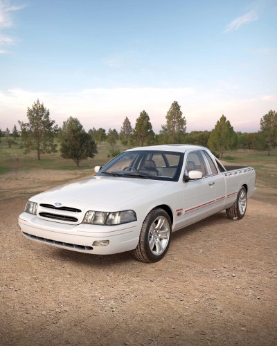 Ford Almost Sold Australia A Crown Vic, And This Render Shows The Falcon Ute It Missed