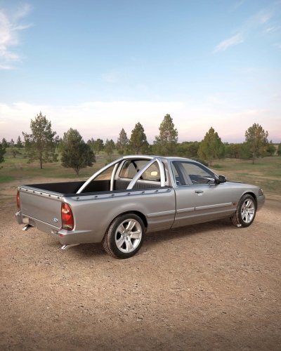 Ford Almost Sold Australia A Crown Vic, And This Render Shows The Falcon Ute It Missed