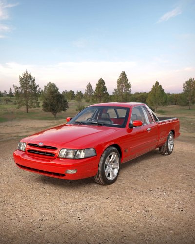 Ford Almost Sold Australia A Crown Vic, And This Render Shows The Falcon Ute It Missed