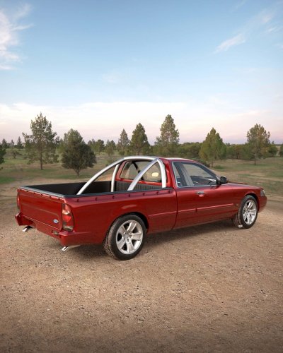Ford Almost Sold Australia A Crown Vic, And This Render Shows The Falcon Ute It Missed