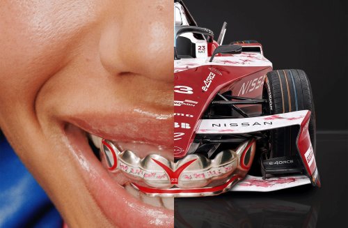 Nismo’s Newest Collab Is A Set Of Grillz Shaped Like An R34 Grille For Your Teeth