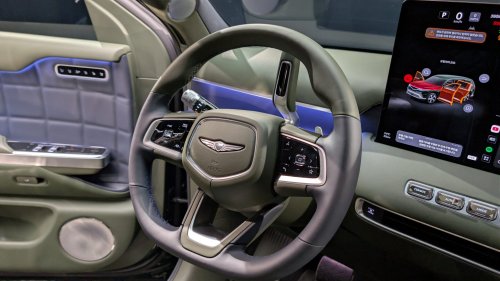 Genesis, Cadillac, Genesis Could Give The GV90 A Gas Engine To Do What Cadillac’s EV Won’t