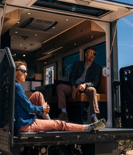 $300K Camper Has A Fold-Out Balcony For The Middle Of Nowhere And A Hemi To Get You There