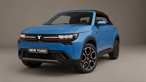 Yugo’s New 4-Door Convertible Is AI-Generated But The Joke Is Real