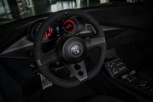 Alfa Romeo’s One-Off 33 Stradale Perla Nera Is Giving Major Batmobile Vibes