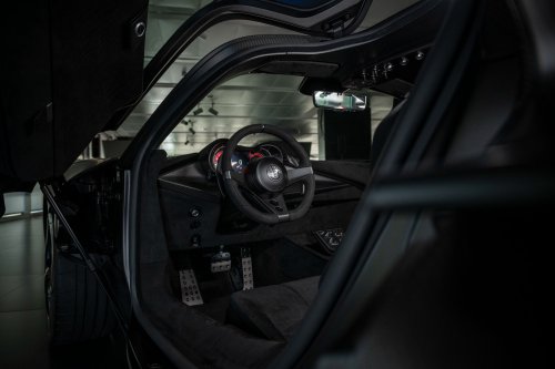 Alfa Romeo’s One-Off 33 Stradale Perla Nera Is Giving Major Batmobile Vibes