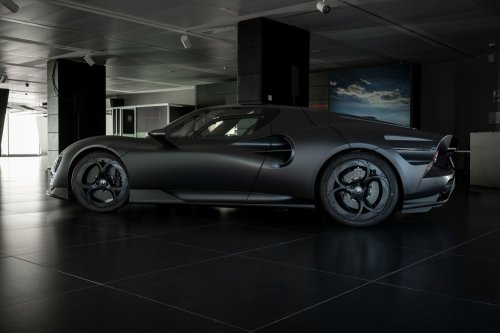 Alfa Romeo’s One-Off 33 Stradale Perla Nera Is Giving Major Batmobile Vibes