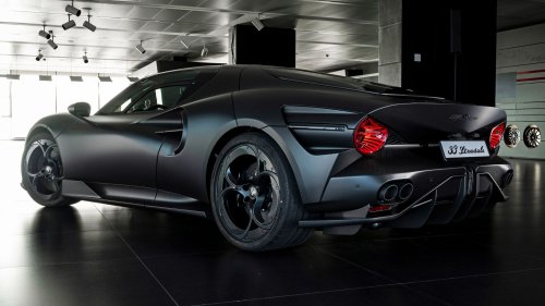 Alfa Romeo’s One-Off 33 Stradale Perla Nera Is Giving Major Batmobile Vibes