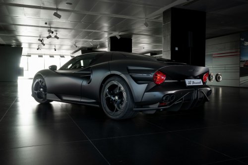 Alfa Romeo’s One-Off 33 Stradale Perla Nera Is Giving Major Batmobile Vibes