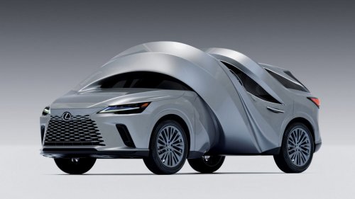 Someone Used The Photoshop Warp Tool On A Lexus In Real Life