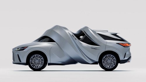 Someone Used The Photoshop Warp Tool On A Lexus In Real Life