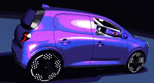 Nissan’s New Entry-Level EV Pixelates The Renault Twingo