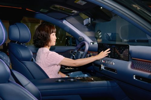 Genesis GV90 Shows How Massive Display Grows Even Bigger For The Ultimate In-Car Movie Theater