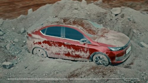 Tata Buried Its New $5.5K Sedan Under 20 Tons Of Gravel To Prove A Point
