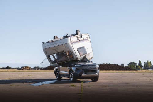 Toyota Crushed The Hilux BEV With A Caravan Because Internet Nostalgia Demanded It