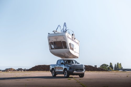Toyota Crushed The Hilux BEV With A Caravan Because Internet Nostalgia Demanded It