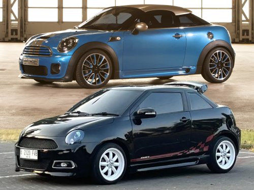 This Mini Coupe Clone Is Actually A Suzuki Swift