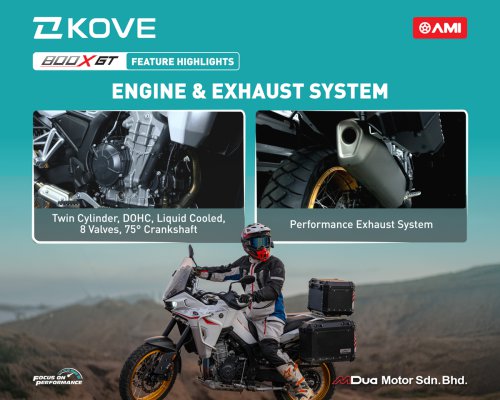 KOVE 800X GT and KOVE 450R Arrive in Malaysia