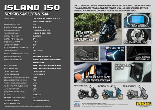 WMOTO ISLAND 150 Dilancarkan, RM6,688