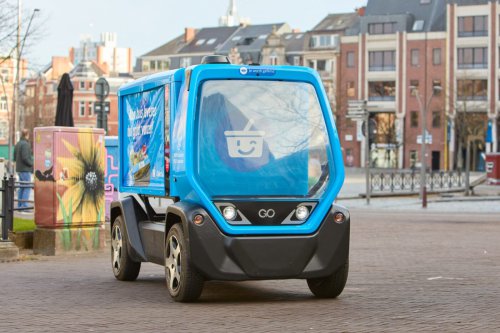 Online supermarket tests autonomous delivery vehicles in Belgium
