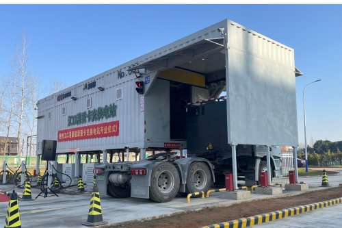 China opens first truck battery swap station using Bosch BaaS