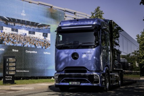Mercedes F1 team deploys eActros 600 across European season