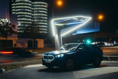 ‘Charging trees’ light up Munich’s BMW Welt
