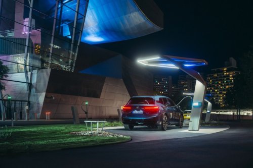 ‘Charging trees’ light up Munich’s BMW Welt
