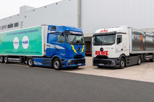 Battery, Mars and Rewe deploy 47 battery-electric trucks on pilot corridor