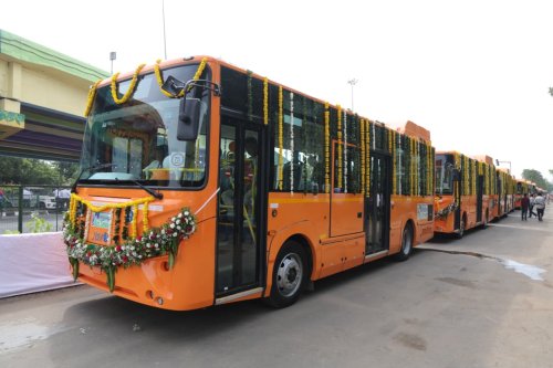 India: Gujarat flags off 70 e-buses for public transport
