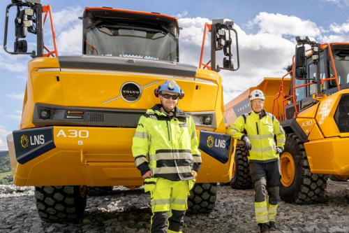 Volvo CE delivers first electric A30 articulated haulers to Norway