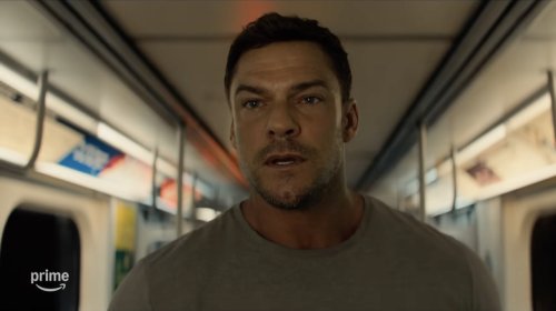 Man-Shaped Truck Rides Train, Kicks Ass, Drives Minivan Covered In Cats In New 'Reacher' Trailer