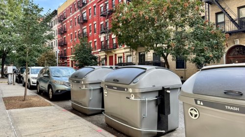 New York City Trades Street Parking For Trash Bins