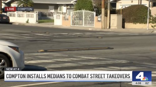 New Medians Intended To Prevent Street Takeovers Coming Straight Into Compton