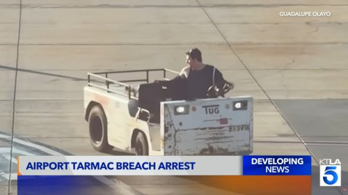 Delta Passenger Arrested After Airport Tug Joyride Ends With Crash