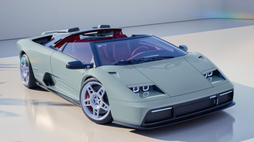 Lamborghini, Eccentrica's Lamborghini Diablo Restomod Is Now Available As A Roadster, Still Firmly In The Uncanny Valley