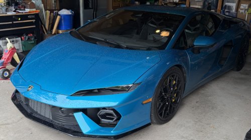 Lamborghini, Here In My In-Laws' Garage, Just Test-Drove This, Uh, New Lamborghini Here. It's Fun To Drive It Up Here In The Northeast Pennsylvania Hills. But You Know What I Like A Lot More Than Materialistic Things? KNOWLEDGE