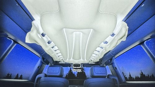 How The Genesis GV90's Full-Length Roof Airbag Will Keep You Safe And Inside The Car In A Rollover Crash