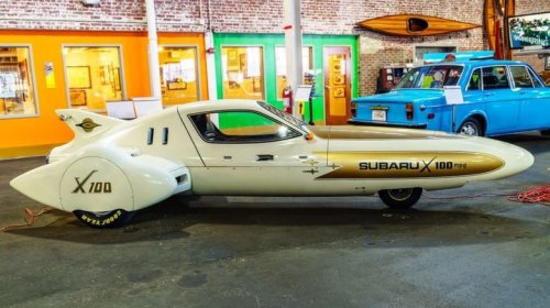 Subaru, The Subaru X-100 Was The Plane-Shaped Car Designed To Cross The U.S. On A Single Tank Of Gas