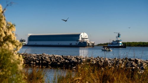This Is The Massive Barge NASA Uses To Transport Space Rockets
