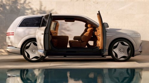 Genesis, Rolls-Royce, 2027 Genesis GV90 Neolun Brutally Mogs Rolls-Royce With B-Pillar-Less Coach Doors And Heated Wood Floors