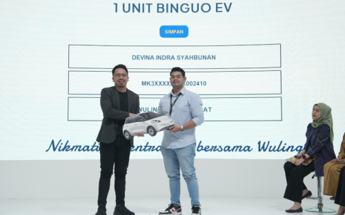 Wuling, Pemenang Program Wuling T.E.N.T.R.A.M Asal Bekasi Barat Bawa Pulang 1 unit BinguoEV