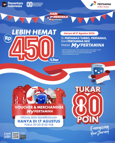Beli Tanggal 17 Agustus, Harga Pertamax Series Lebih Hemat Rp 450 Per Liter