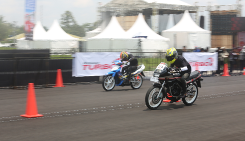 Pertamax Turbo Drag Fest 2025 Meriah, 436 Starter Motor Adu Kebut Raih Podium Utama