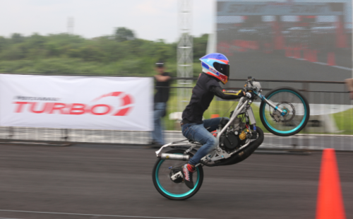 Pertamax Turbo Drag Fest 2025 Meriah, 436 Starter Motor Adu Kebut Raih Podium Utama