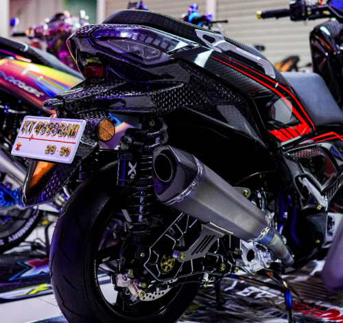 Yamaha, Modifikasi Yamaha XMAX Ratusan Juta Berkonsep Black Mamba, Berikut Spesifikasi Lengkapnya