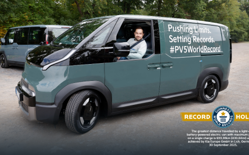 Kia, Raih Guinness World Recods, Kia PV5 Cargo EV Menempuh Jarak 693,38 Km Sekali Isi Baterai