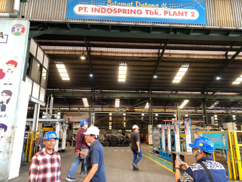 Kunjungan Pabrik ke Pabrik Indospring Group, Melihat Langsung Pembuatan Per, Coil Spring sampai Kampas Rem