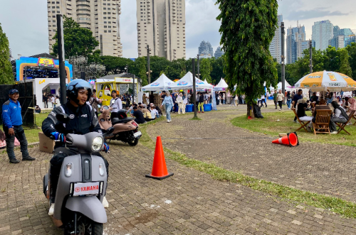 Pecah! Ribuan anak muda Gen Z Kumpul Bareng Skutik Fazzio Hybrid di Festival Musik